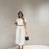 Conjunto Rosario em branco