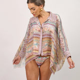 Blusa Acetinada com Detalhes em Tricot | CECILIA PRADO