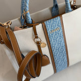 Tote Bag com Charm em Azul| LIU JO