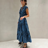Vestido midi Scotch & Soda com estampado geométrico