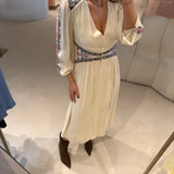 Vestido Midi Bordado | Ba&sh