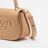 Mala de Mão Com Monograma Bege | Love Moschino