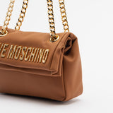 Mala de Ombro Envelope Medium Camel | Love Moschino