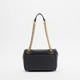 Mala de Ombro Envelope Medium Preta | Love Moschino