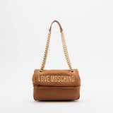 Mala de Ombro Envelope Medium Camel | Love Moschino
