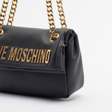 Mala de Ombro Envelope Medium Preta | Love Moschino