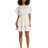 Vestido corto con bordado inglés de Scotch &amp; Soda