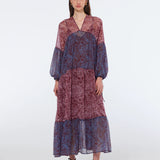 Vestido comprido Scotch & Soda com estampado floral