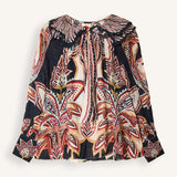 Blusa Feminina Estampada com Gola de Folhos | FARM RIO