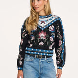 Camisola Natalia em Malha de Lã com Gola Redonda | FARM RIO