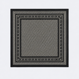 Lenço Quadrado Grande Preto Monograma | LIU JO