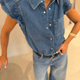 Camisola Yoyo Ganga com Folhos | BA&SH