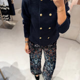 Calça pantalona Ross Folina Noir | VIOLETA