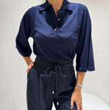 Camisola de Malha Azul Libby | Liviana Conti