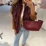 Lenço Estampa Bandana Bordeaux | VIOLETA