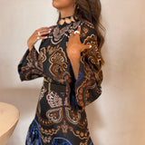 Vestido Nicole Estampado com Folhos | FARM RIO