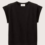 T-shirt Pio Preta em Algodão | BA&SH