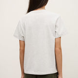 T-shirt Cinza com Logótipo Azul Ioni | ba&sh