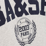 T-shirt Cinza com Logótipo Azul Ioni | ba&sh