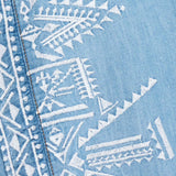 Blusa Laura Denim Azul Claro com Bordado | BA&SH