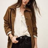 Casaco Mario em Veludo de Pele de Cabra | Ba&sh