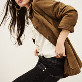 Casaco Mario em Veludo de Pele de Cabra | Ba&sh