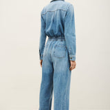 Macacão Cargo em Denim Myrella | Ba&sh