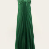Vestido Plissado Willow Verde | BA&SH
