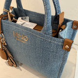 Mala Média com Pendente em Jeans | LIU JO