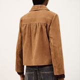 Jaqueta em Pele Camel Mila | ba&sh