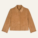 Jaqueta em Pele Camel Mila | ba&sh