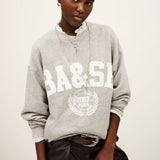 Sweatshirt Cinza com Logótipo Branco Benjamin | ba&sh