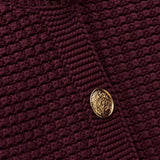 Cardigan Malha Tricotada Bordeaux Garance | ba&sh