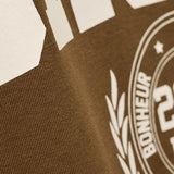 T-shirt Café com Logótipo Branco | ba&sh