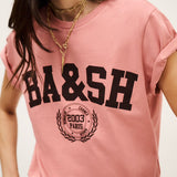 T-shirt Rosa com Logótipo Bordeaux Ioni | ba&sh