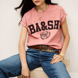 T-shirt Rosa com Logótipo Bordeaux Ioni | ba&sh