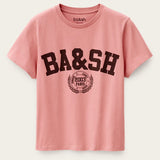 T-shirt Rosa com Logótipo Bordeaux Ioni | ba&sh