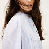 Blusa Boho Bordada Azul Jacky | ba&sh