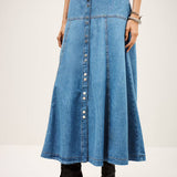 Saia Longa Light Blue Laddie | ba&sh