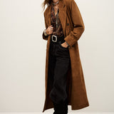 Trench Coat em Pele Camel Maina | ba&sh