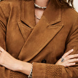 Trench Coat em Pele Camel Maina | ba&sh