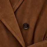 Trench Coat em Pele Camel Maina | ba&sh