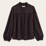 Blusa Castanha Boho Chic Bordada Melody | ba&sh