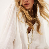 Blusa Ecru Boho Chic Bordada Melody | ba&sh