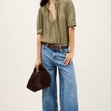 Jeans Wide Leg Light Blue Musc | ba&sh