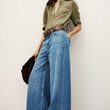 Jeans Wide Leg Light Blue Musc | ba&sh