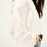 Blusa Fluida Ecru Nils | ba&sh