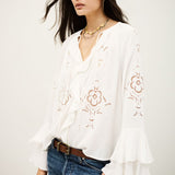 Blusa Folhos Ecu Omar | ba&sh