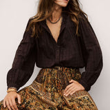 Saia Longa com Padrão Boho Chic Pisca | ba&sh