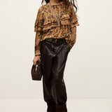 Blusa com Folhos Boho Chic Pixie | ba&sh